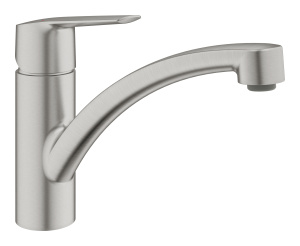 Смеситель для кухни GROHE Start с низким изливом, суперсталь (32441DC2)