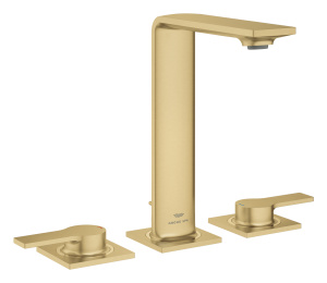 Смеситель для раковины GROHE Allure на 3 отверстия, с донным клапаном, M-Size, холодный рассвет матовый (20188GN1)