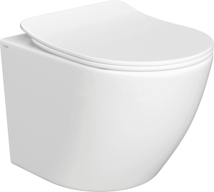 Унитаз AQUAme подвесной с сиденьем с микролифтом, с технологией смыва Invisible, белый AQM2002PRO