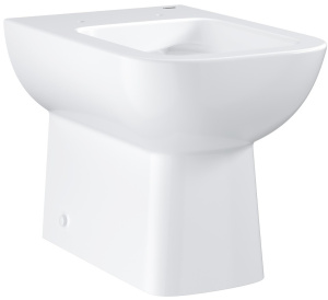 Унитаз напольный приставной безободковый GROHE Bau Edge, альпин-белый (39810000)