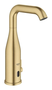 Смеситель для раковины GROHE Essence E инфракрасный, с регулировкой температуры, питание от батареи 6V, холодный рассвет матовый (36445GN0)