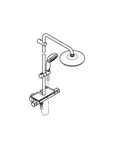 Душевая система GROHE Vitalio Start System 210 с термостатом для душа, хром (26814001)