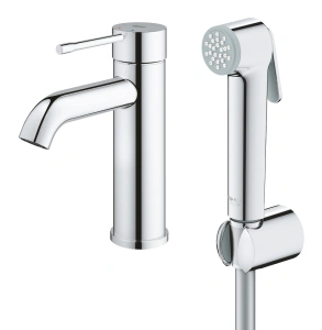 Смеситель для раковины GROHE Essence с гигиеническим душем, S-size, хром (24189000)