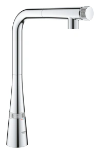 Смеситель для кухни GROHE Zedra SmartControl с вытяжным изливом, хром (31593002)