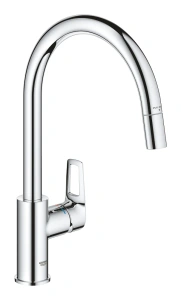 Смеситель для кухни GROHE BauLoop с вытяжным изливом, хром (30543000)