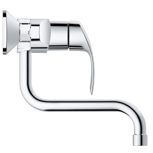 Смеситель для кухонной мойки GROHE Eurosmart настенный, вынос 180 мм, хром (31391002)