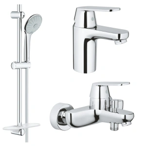 Готовый комплект для ванной комнаты GROHE Eurosmart, хром (NB0082)