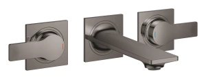 Внешняя часть смесителя для раковины GROHE Allure скрытого монтажа, на 3 отверстия, S-Size, темный графит глянец (20189A02)