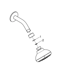 Верхний душ GROHE Tempesta 100, 4 режима, хром (27870001)