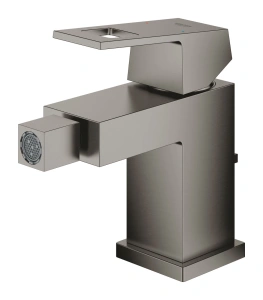 Смеситель для биде GROHE Eurocube с донным клапаном, темный графит матовый (23138AL0)
