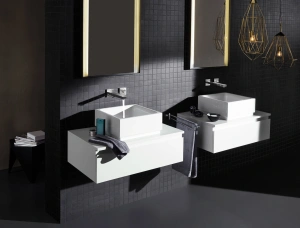 Внешняя часть смесителя для раковины GROHE Eurocube Joy на 2 отверстия, хром (19998000)