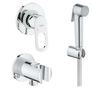 Комплект GROHE BauLoop с монтажной частью и гигиеническим душем Tempesta-F Trigger Spray 30, хром (NH0010)