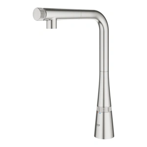Смеситель для кухни GROHE Zedra SmartControl с вытяжным изливом, суперсталь (31593DC2)