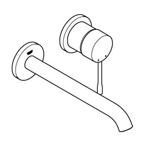 Внешняя часть смесителя для раковины GROHE Essence на 2 отверстия, L-Size, хром (19967001)