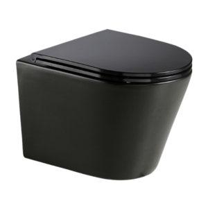 Унитаз AQUAme подвесной с сиденьем с микролифтом, черный матовый (AQM2001MB)