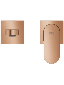 Внешняя часть смесителя для раковины GROHE Plus на 2 отверстия, M-Size, теплый закат матовый (29303DL4)