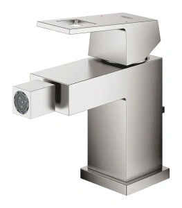 Смеситель для биде GROHE Eurocube с донным клапаном, суперсталь (23138DC0)