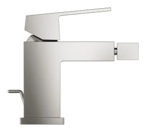 Смеситель для биде GROHE Eurocube с донным клапаном, суперсталь (23138DC0)