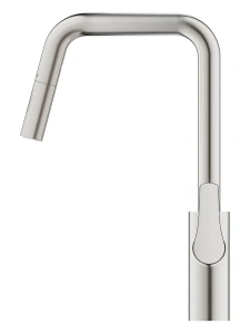 Смеситель для мойки GROHE Eurosmart инфокрасный, с выдвижной лейкой, суперсталь (101235DC00)