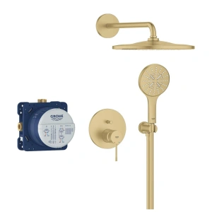 Душевая система GROHE Essence со смесителем для душа, холодный рассвет матовый (25287GN0)