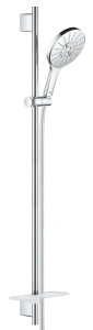 Душевой гарнитур GROHE Rainshower SmartActive 150 с мыльницей, 3 режима струи, душевая штанга 900 мм, 9,5 л/мин, хром (26594000)