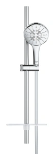 Душевой гарнитур GROHE RainShower SmartActive 130 с мыльницей, душевая штанга 600 мм, хром (26575000)