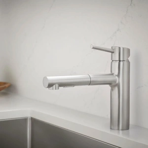 Смеситель для кухни GROHE Concetto с вытяжным душем, суперсталь (30273DC1)