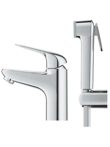 Смеситель для раковины GROHE EuroPro с гигиеническим душем, хром (24264001)