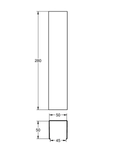 Защитный кожух сифона GROHE квадрат, холодный рассвет, матовый (101009GN00)