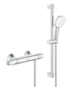 Термостат для душа GROHE Grohtherm 1000 с душевым гарнитуром, хром (34820005)