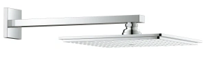 Верхний душ GROHE Rainshower Allure 230 с кронштейном, 9,5 л/мин, 1 режим, 286 мм, хром (26064000)