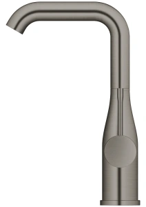 Смеситель для раковины GROHE Essence с донным клапаном, L-Size, темный графит матовый (24174AL1)