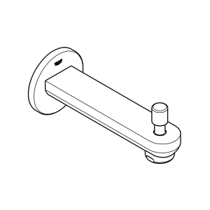 Излив для ванны GROHE Eurosmart Cosmopolitan с переключателем ванна/душ, хром (13262000)