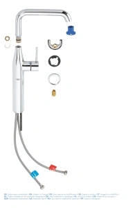 Смеситель для раковины GROHE Essence, XL-size, хром (32901001)