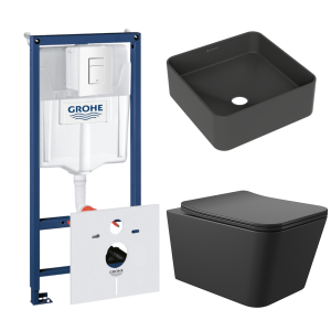 Комплект инсталляции GROHE Rapid SL 38772SH0 с унитазом Aqueduto MACIO MACT2140 и раковиной Aqueduto ESPIRAL ESP0340 (NW0579)