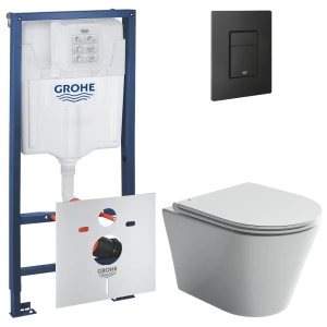 Комплект инсталляции GROHE Solido 3 в 1 с унитазом Форма CN3011 и звукоизоляционным комплектом (NW0819)