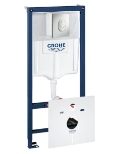 Комплект инсталляции для унитаза, GROHE Rapid SL 4 в 1 с панелью смыва Skate Air, хром (38750001)