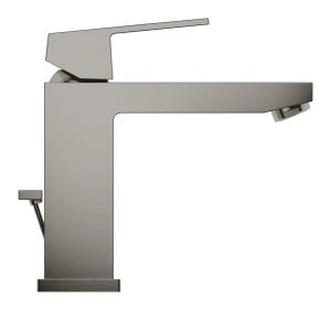 Смеситель для раковины GROHE Eurocube с донным клапаном, темный графит матовый (23445AL0)