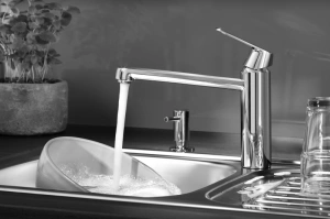 Смеситель для кухни GROHE Eurosmart Cosmopolitan с запорным вентилем, хром (30195000)