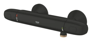 Термостат для душа GROHE Grohtherm 1000 внешнего монтажа, матовый черный (348142433)