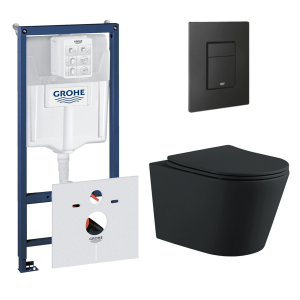 Комплект инсталляции GROHE 38811KF0 с унитазом Aquatek ВЕГА и сиденьем с микролифтом (NW0194)