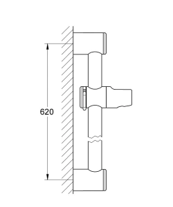 Душевая штанга GROHE Relexa neutral 600 мм, хром (28620000)