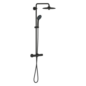 Душевая система GROHE Euphoria System 260 с термостатом для душа, фантомный чёрный (27615KF2)