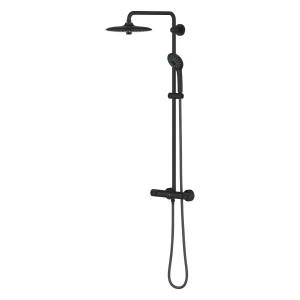 Душевая система GROHE Euphoria System 260 с термостатом для душа, фантомный чёрный (27615KF2)