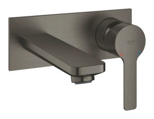 Внешняя часть смесителя для раковины GROHE Lineare на 2 отверстия, темный графит матовый (19409AL1)