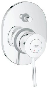 Смеситель для ванны GROHE BauClassic в комплекте с монтажной частью, хром (29047000)