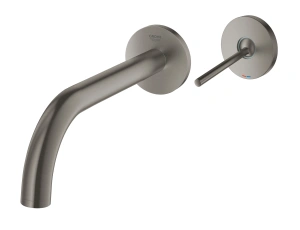 Внешняя часть смесителя для раковины GROHE Atrio Joy настенного монтажа на 2 отверстия, темный графит матовый (19918AL3)