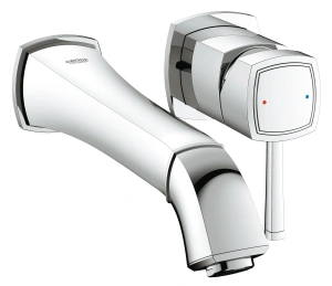 Внешняя часть смесителя для раковины GROHE Grandera на 2 отверстия (вынос 234 мм), хром (19930000)