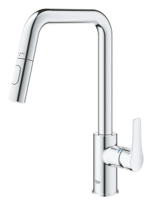Смеситель для кухни GROHE Eurosmart с вытяжной лейкой, хром (30619000)