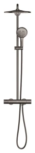 Душевая система GROHE Rainshower SmartActive 310 с термостатом для душа, темный графит глянцевый (26836A00)